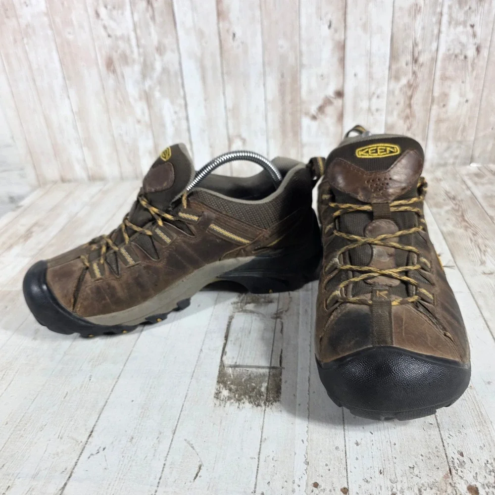 KEEN Targhee II Waterproof Hiking Shoes‎ Mens 8.5 Brown Leather Low 1008417